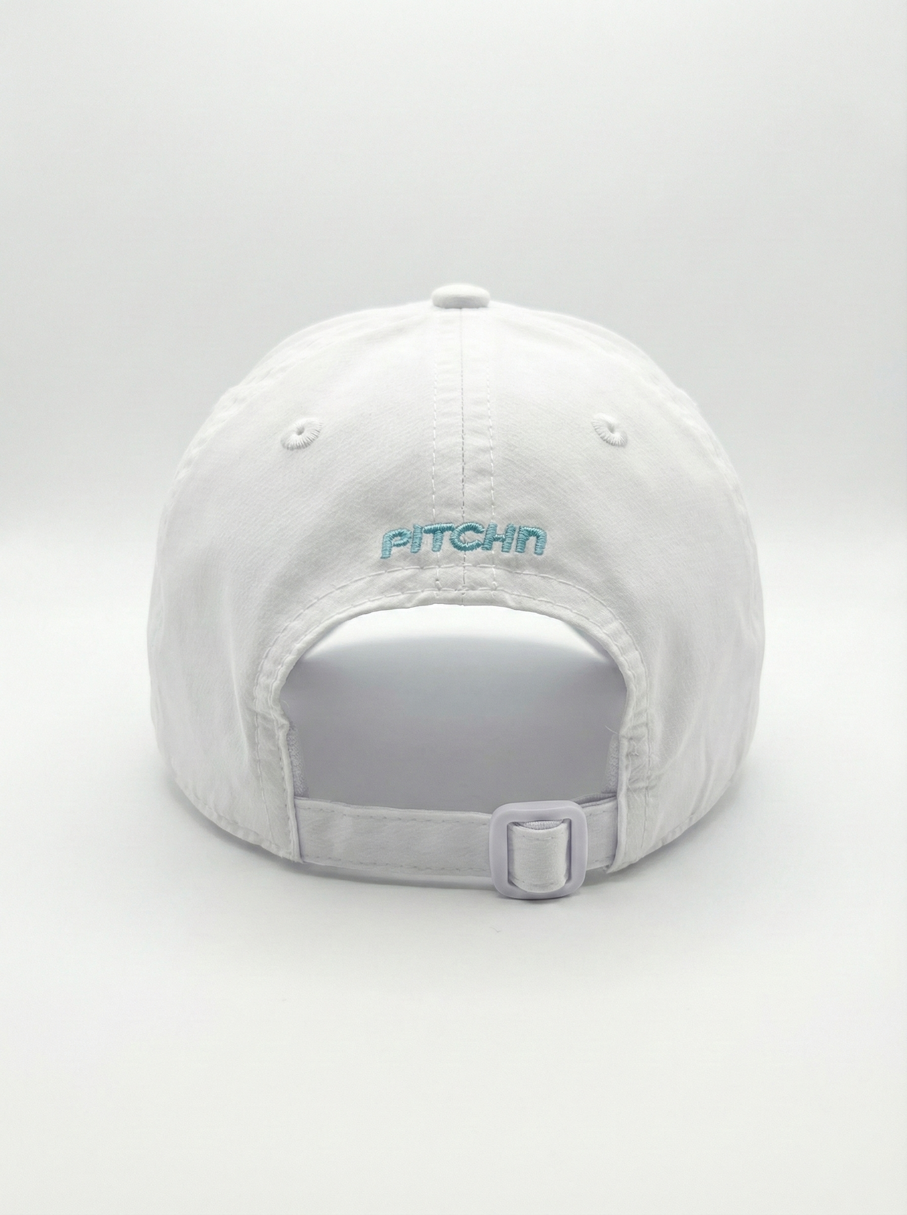 Pitchn Golf Cap - Prenium Golf hat for girls- White/Teal Edition