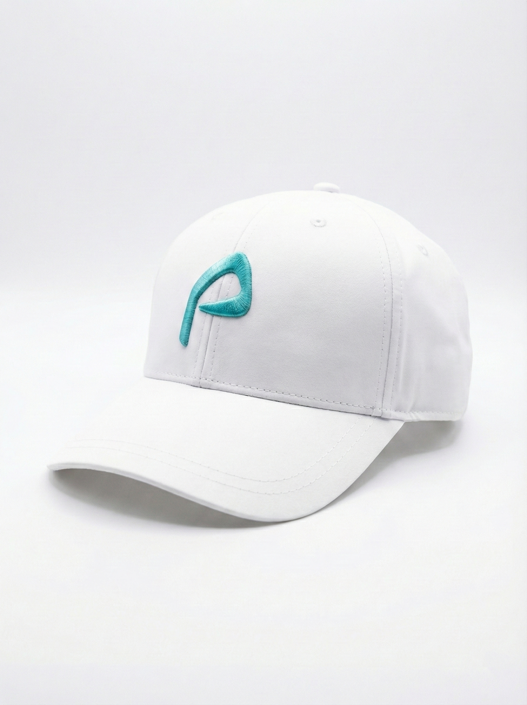 Pitchn Golf Cap - Prenium Golf hat for girls- White/Teal Edition